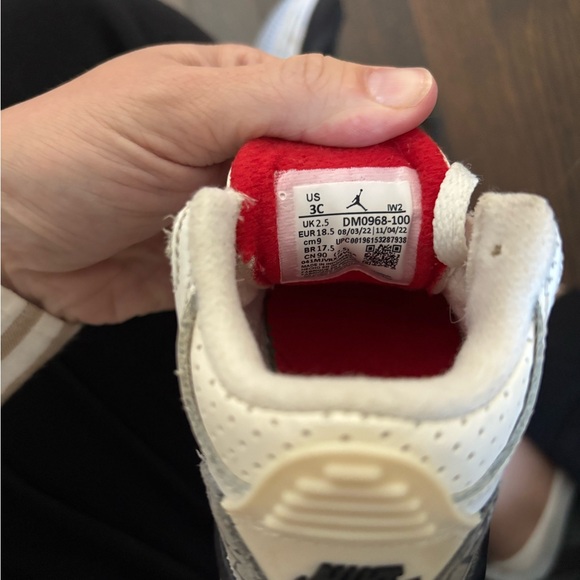 EUC Jordan 3 Retro TD 3C “White Cement Reimagined” - Picture 7 of 7